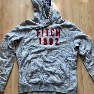 Grey old-style Abercrombie and Fitch hoodie